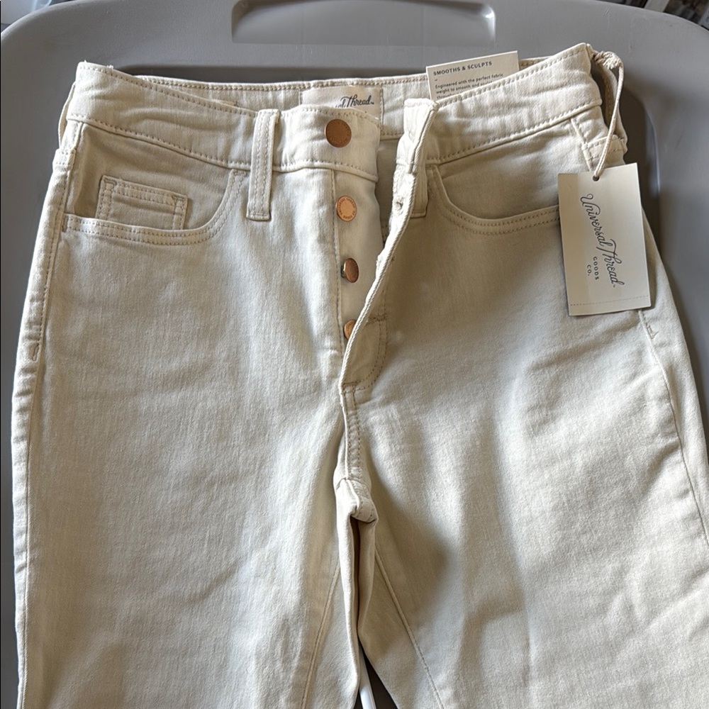 Women's Cream Jeans